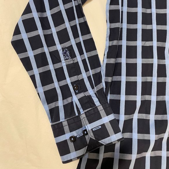 Bugatchi windowpane shirt, Shaped fit, Neck 17.5 - Picture 2 of 3